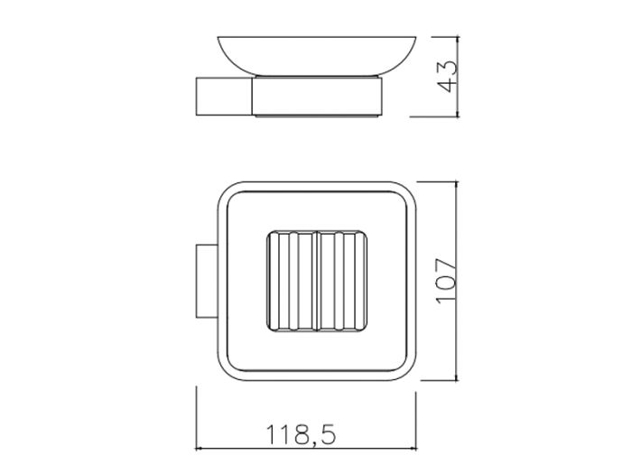 Мыльница ASIGNATURA Intense, хром