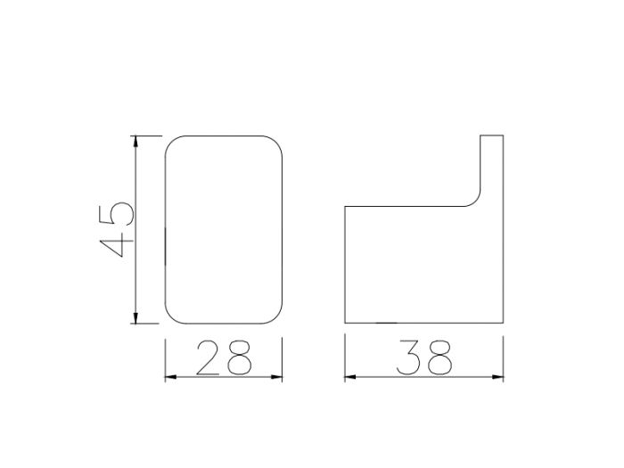Гачок одинарний ASIGNATURA Intense, хром