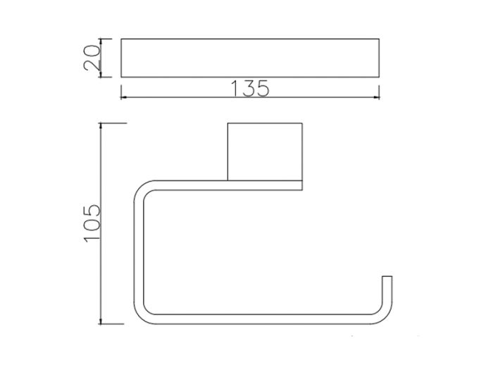 Тримач для туалетного паперу ASIGNATURA Intense