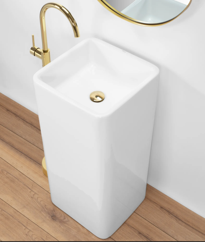 Умивальник REA HOLLY WHITE білий підлоговий