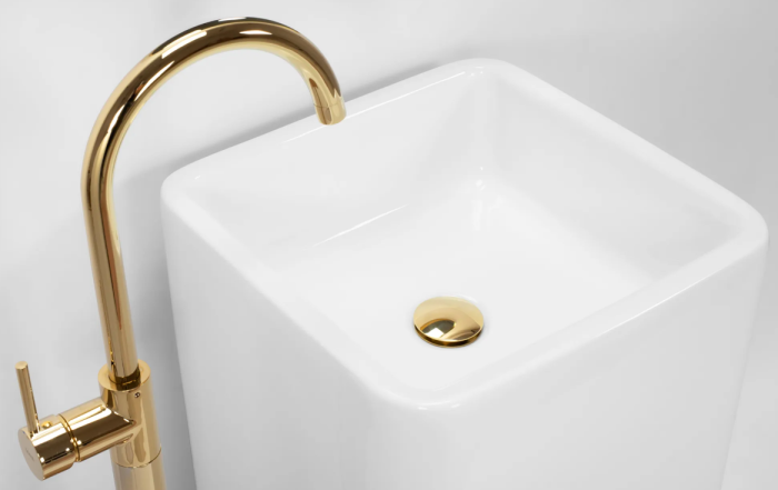 Умивальник REA HOLLY WHITE білий підлоговий