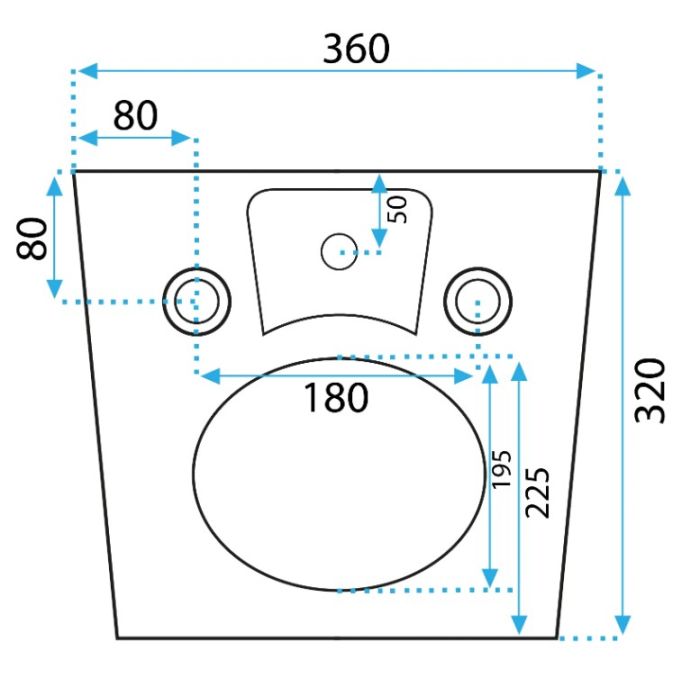 Підвісне біде REA CARLO MINI BLACK чорний