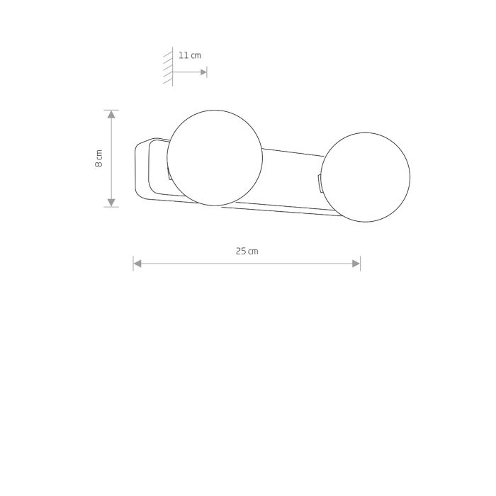 Настінний світильник Nowodvorski BRAZOS II CHROME