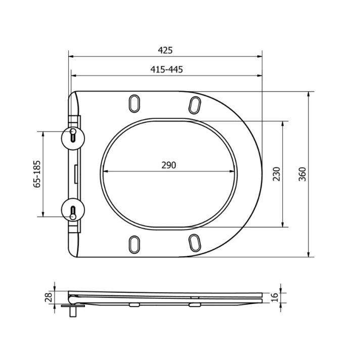 Сидения для унитаза MEXEN RICO LIGHT GREY SLIM SOFT-CLOSE