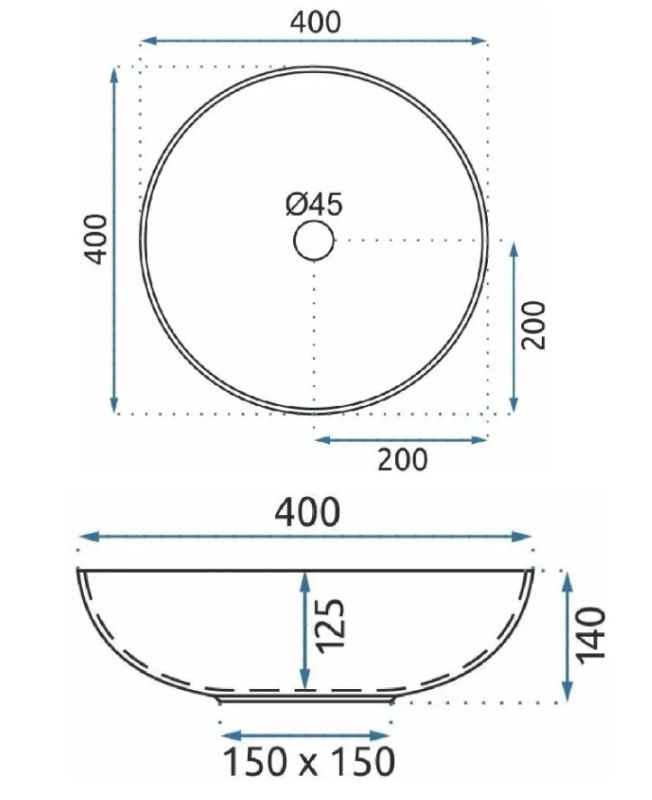 Умывальник REA MANDALA накладной