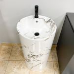 Умивальник VBI BOLONIA CARRARA підлоговий