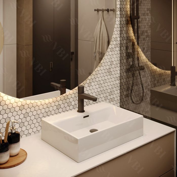 Умивальник VBI PADUA 50 WHITE накладний підвісний