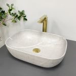 Умывальник VBI RAVENNA GREY STONE MATT накладной