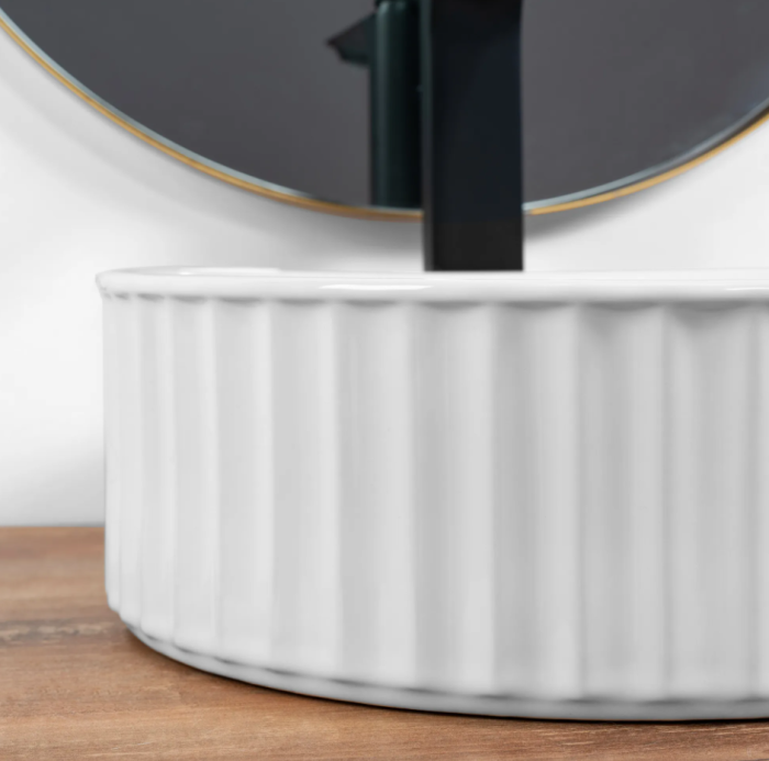 Умывальник REA CHARLOTTE WHITE белый накладной