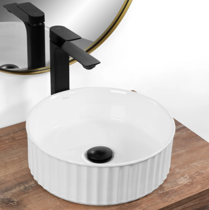 Умывальник REA CHARLOTTE WHITE белый накладной