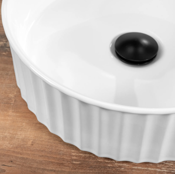 Умывальник REA CHARLOTTE WHITE белый накладной