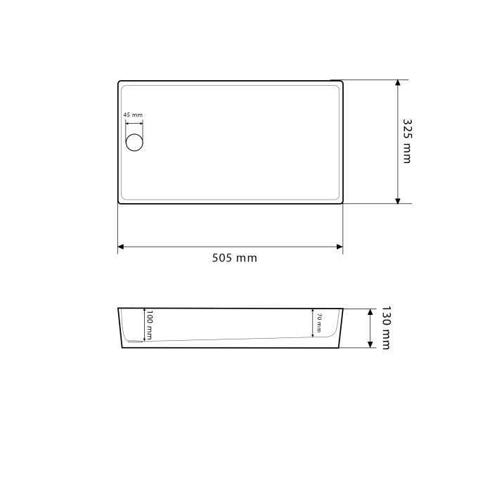 Умывальник VBI VELLETRI WHITE накладной