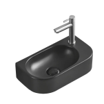 Умивальник MEXEN VIERA 40 BLACK MATT лівий накладний підвісний