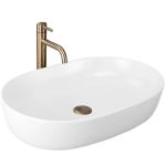 Умивальник REA CLEO 60 WHITE MATT накладний