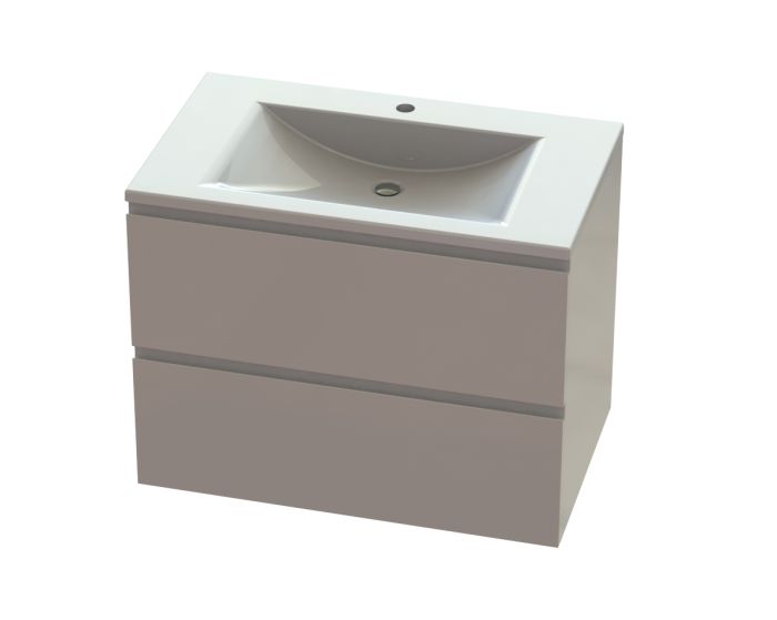 Тумба «Елегія» 80 см з умивальником «Орфей» Білий