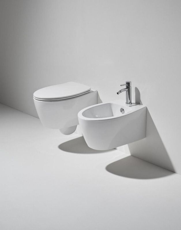 Унітаз підвісний Lft Spazio з кришкою soft-close LFT18-F85-LFT006  Glossy white SIMAS