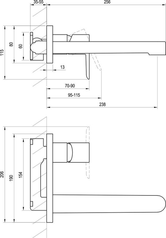 Змішувач для умивальника PU 019.00 Puri X070146 RAVAK