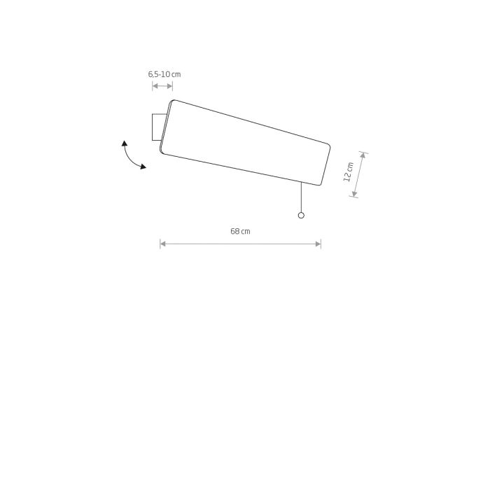 Світильник настінний Nowodvorski OSLO LED SMOKED OAK 60