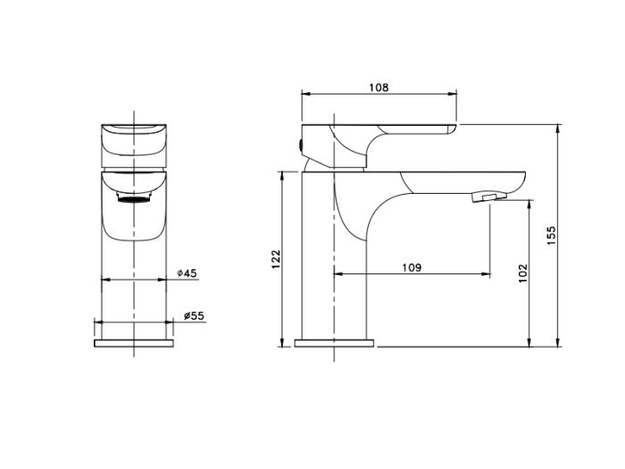 Змішувач для умивальника ASIGNATURA Delight