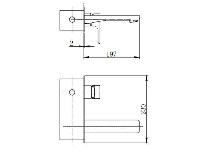 Змішувач для умивальника ASIGNATURA Delight, хром