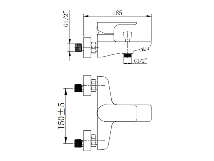 Змішувач для ванни ASIGNATURA Delight