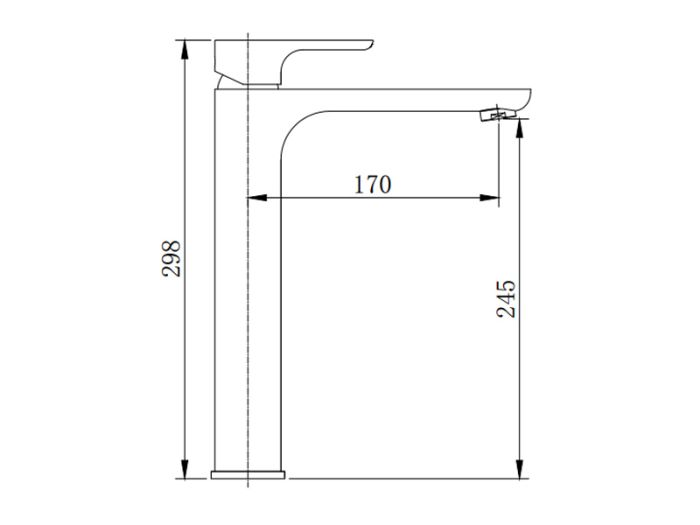 Смеситель для умывальника ASIGNATURA Delight, высокий