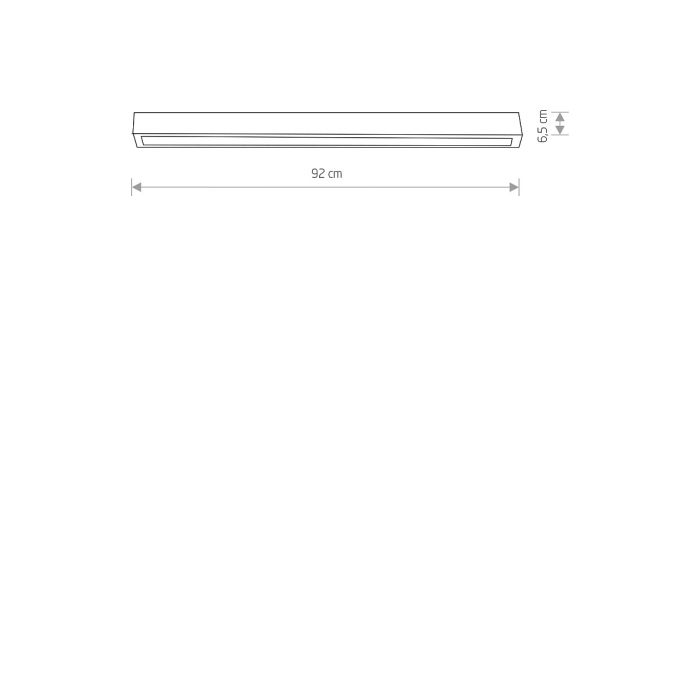 Світильник Nowodvorski STRAIGHT LED BLACK 90