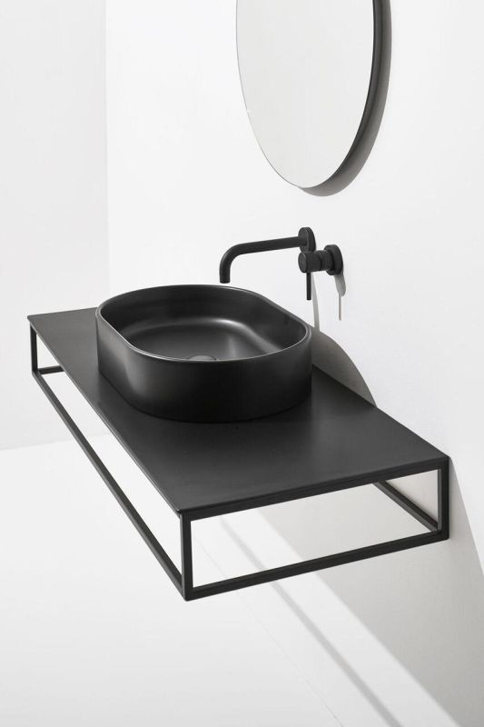 Умывальник 60 FORIU FO02NM Black Matte SIMAS