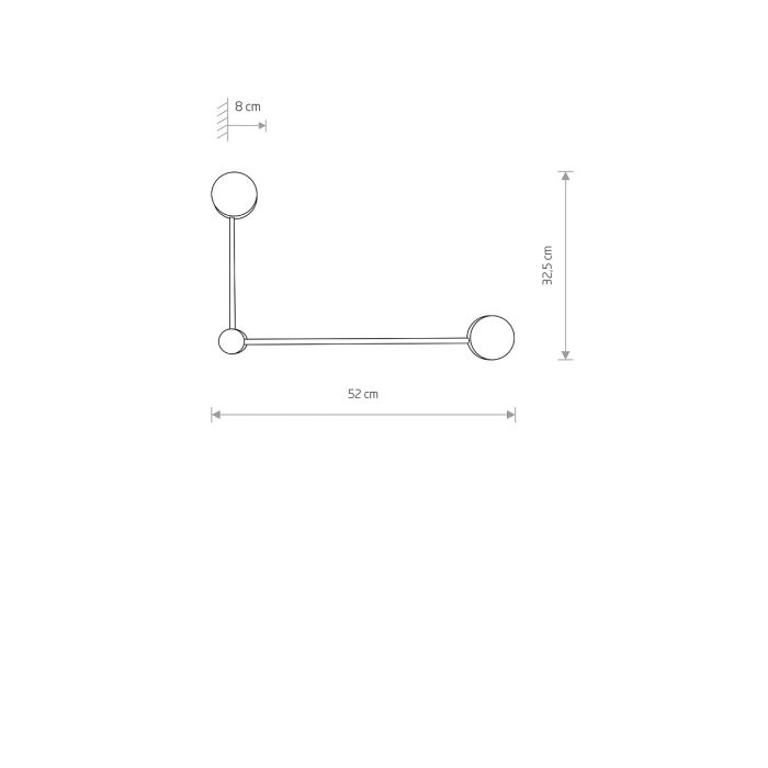 Світильник настінний Nowodvorski ORBIT WHITE II 20/40