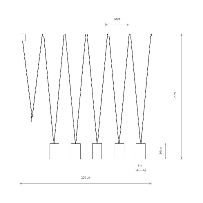 Подвесной светильник Nowodvorski MORE TONE V WHITE/GOLD