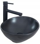 Умывальник REA SOFIA BLACK MATТ накладной
