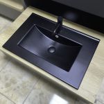 Умывальник VBI FERRARA 70 BLACK MATT врезной