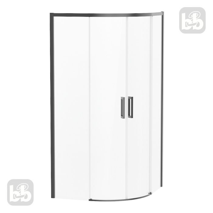 Душевая кабина SOLO 90*90*195 см, профиль de la noche, стекло прозрачное 6мм