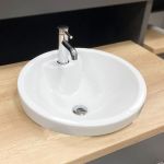 Умывальник VBI PIANETTE WHITE врезной