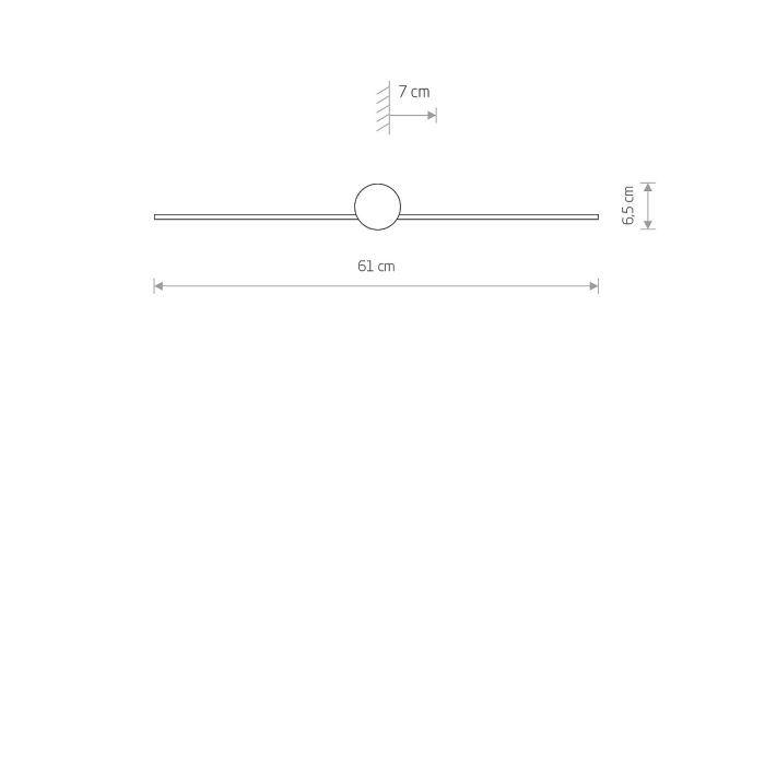 Настінний світильник Nowodvorski PIN LED S 60