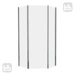 Душова кабіна STEFANI 100*100*190см п`ятикутна  прозора