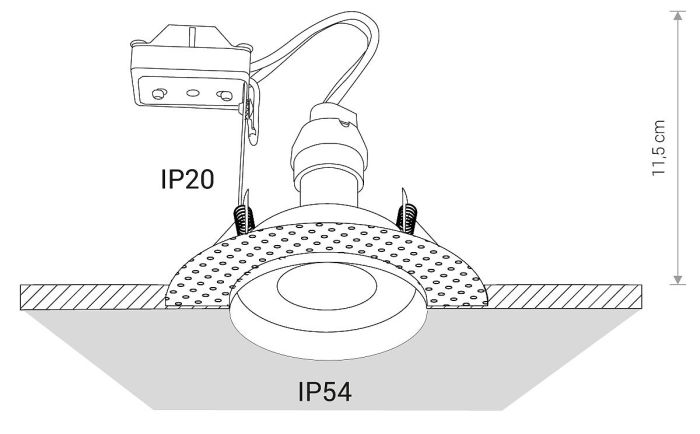 Точковий світильник Nowodvorski ECHO BLACK