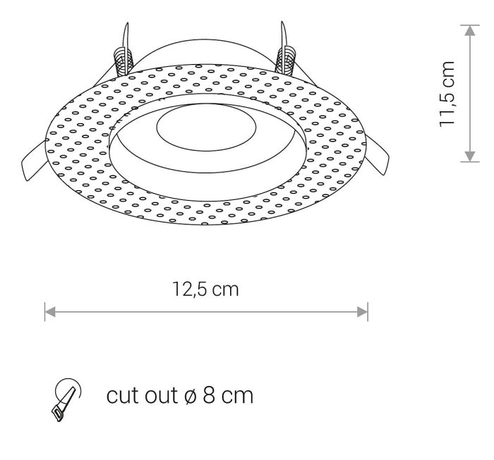 Точковий світильник Nowodvorski ECHO BLACK