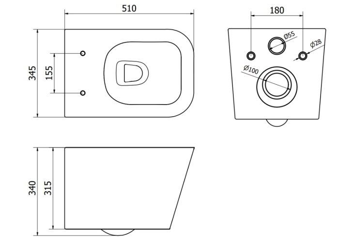 Подвесной унитаз MEXEN TEO GREEN MATT зеленый