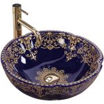 Умивальник REA MARINA BLUE накладний