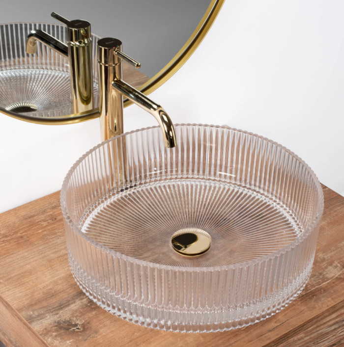 Умивальник REA INGRID TRANSPARENT 40 накладний