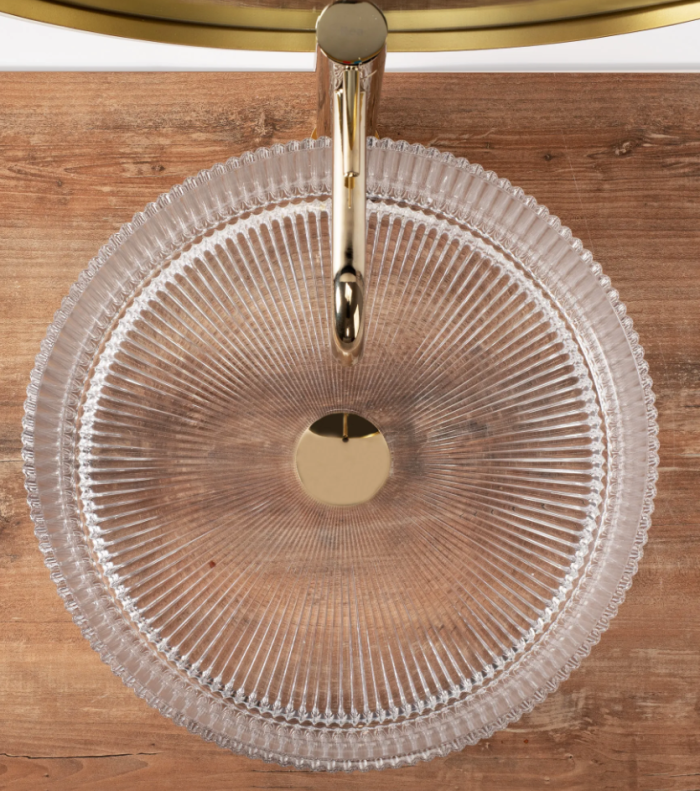 Умивальник REA INGRID TRANSPARENT 40 накладний