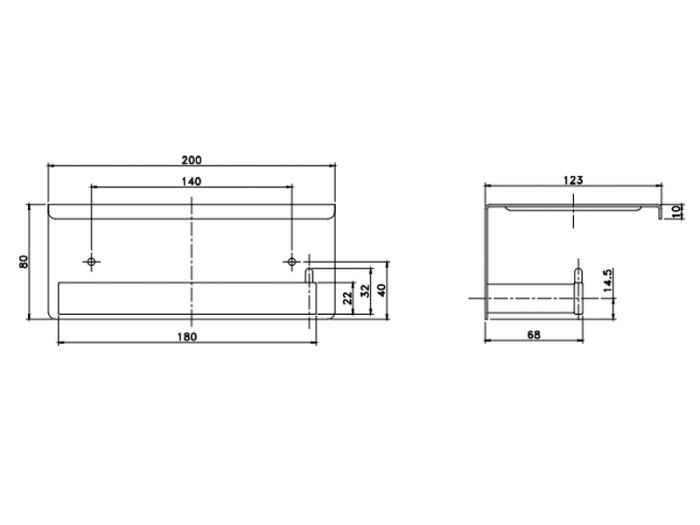 Unique Тримач для туалетного паперу з поличкою 85606802 чорний ASIGNATURA