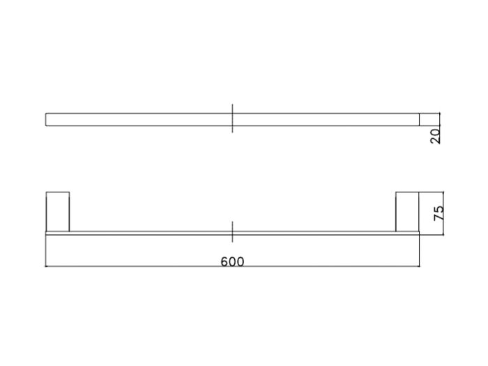 Unique Рушникотримувач 85608802 чорний ASIGNATURA