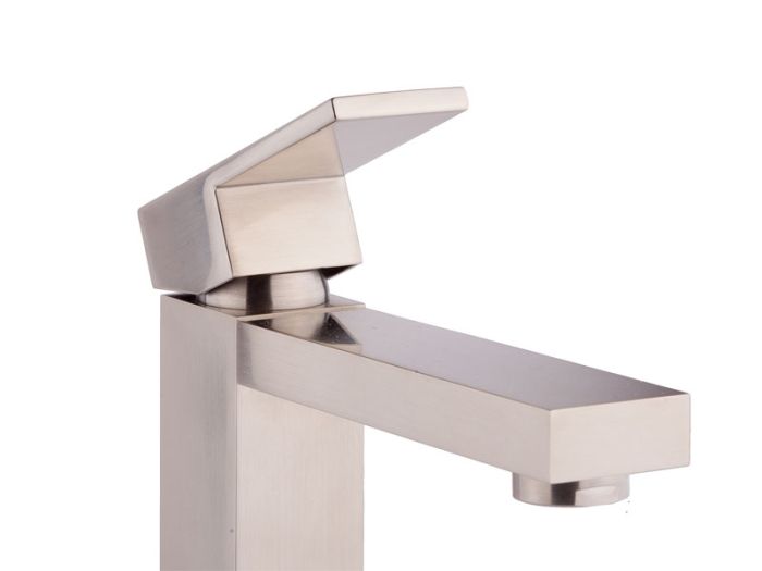 Змішувач для умивальника NEWARC Cubic сатин