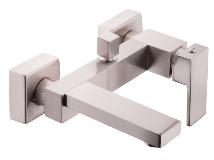 Смеситель для ванны NEWARC Cubic сатин