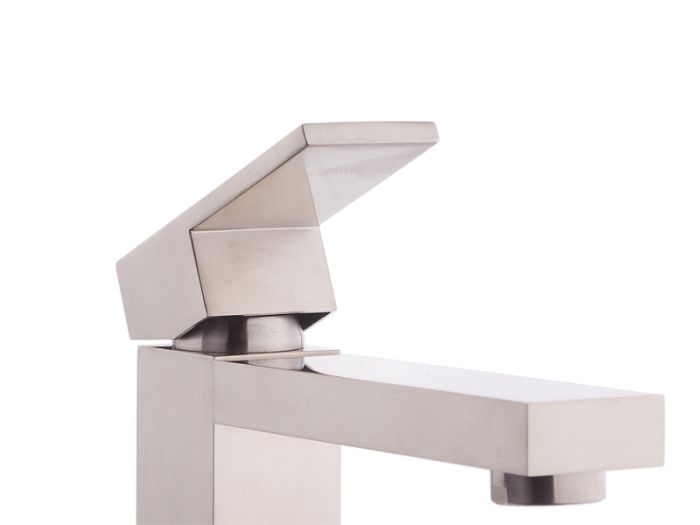 Змішувач для умивальника NEWARC Cubic сатин