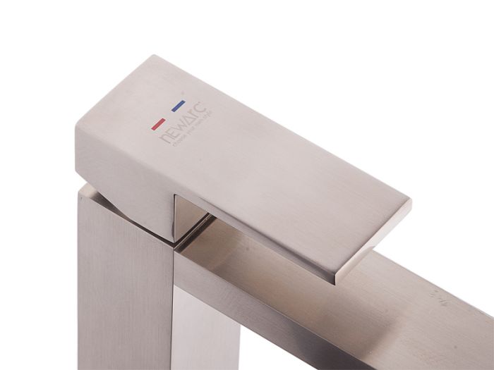 Змішувач для умивальника NEWARC Cubic сатин