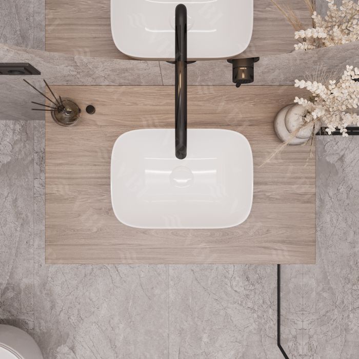 Умывальник VBI RAVENNA S WHITE накладной