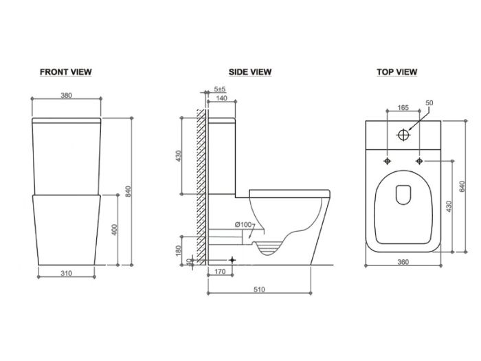 Унитаз-компакт напольный ASIGNATURA Angle Rimless